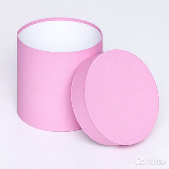 Набор круглых коробок 5в1 'Краски', розовый, 25 х