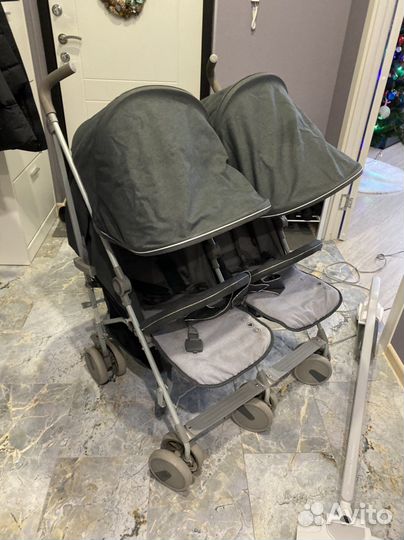 Коляска для двойни, погодок
