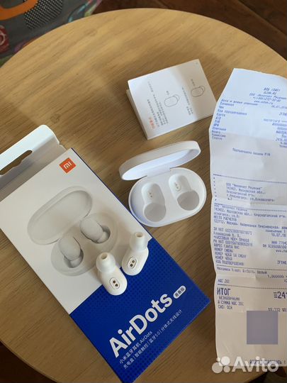 Беспроводные наушники Xiaomi Redmi AirDots, белые