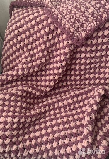 Плед вязаный