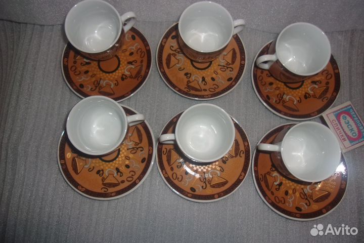 NEW. Чашки для кофе-эспрессо.12 предметов