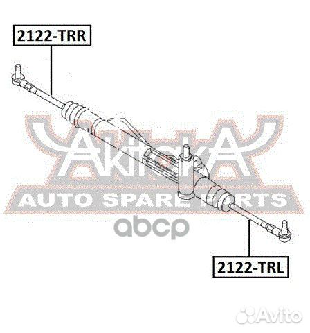 2122-TRR asva тяга рулевая правая 2122TRR asva