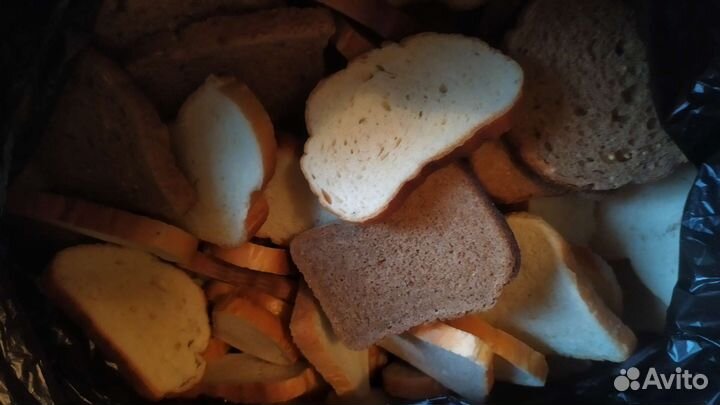 Сухари чёрные и белые микс