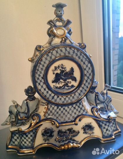 Подарочные часы Гжель мчс