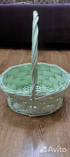 Корзина плетеная с ручкой