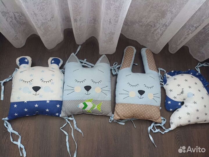 Бортики подушки в детскую кроватку