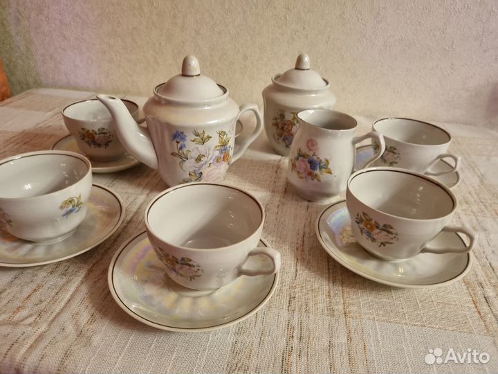 Сервиз чайный новый Барановка 6 персон