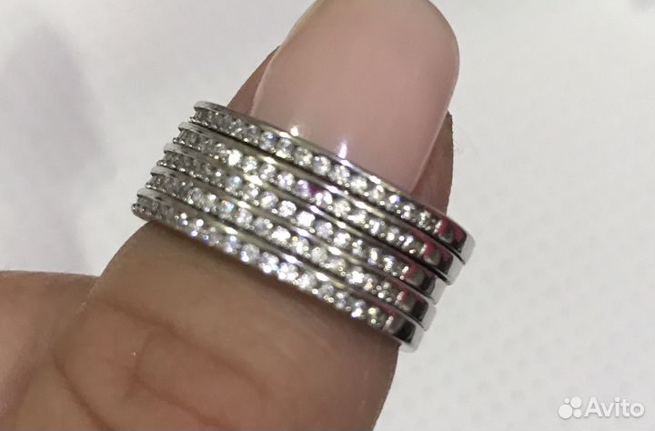 Серебряное кольцо с цирконом silver wings