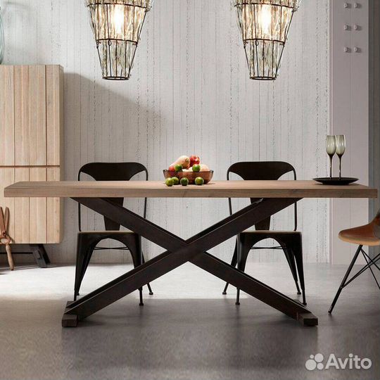 Обеденный стол лофт под заказ