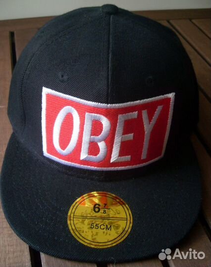 Кепка Бейсболка OBeY Новая с прямым козырьком