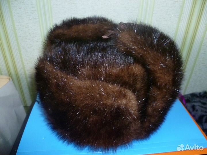 Норковая шапка ушанка