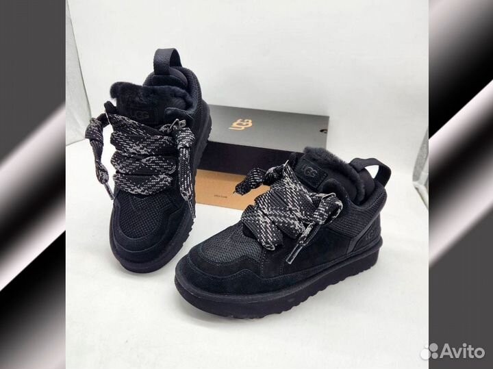 UGG (угги) original Lowmel Sneaker для женщин Чёрного цвета