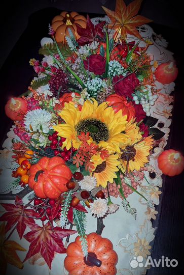 Композиция осенний букет
