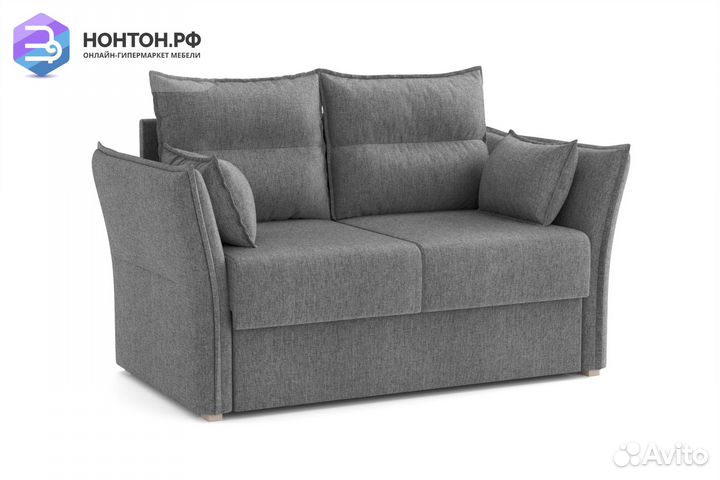 Диван 2-х местный Бруклин серый