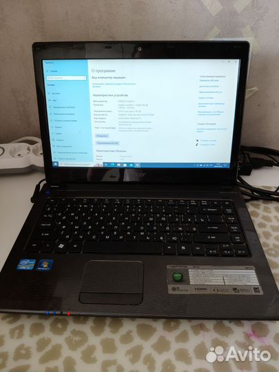Ноутбук Acer aspire 4752
