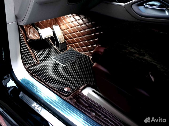 Коврики в салон на Mercedes-Benz GLS-Maybach 2021г