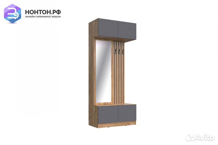 Прихожая Роджина дуб крафт / графит