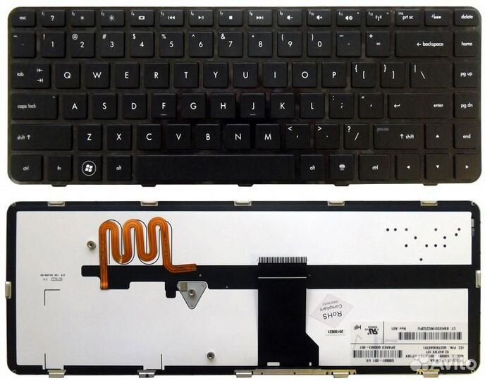 Клавиатура HP Pavilion DM4-1000 DV5-2000 черная