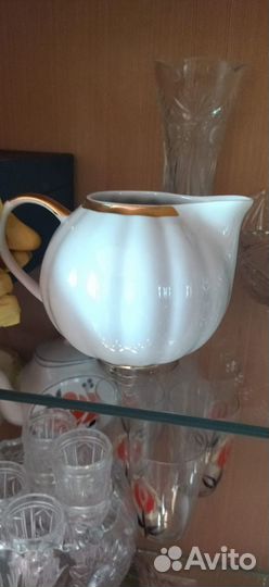 СССР молочник фарфоровый,Дулëво1968-1991гг