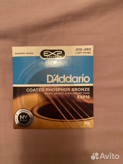 Струны для акустической гитары Daddario