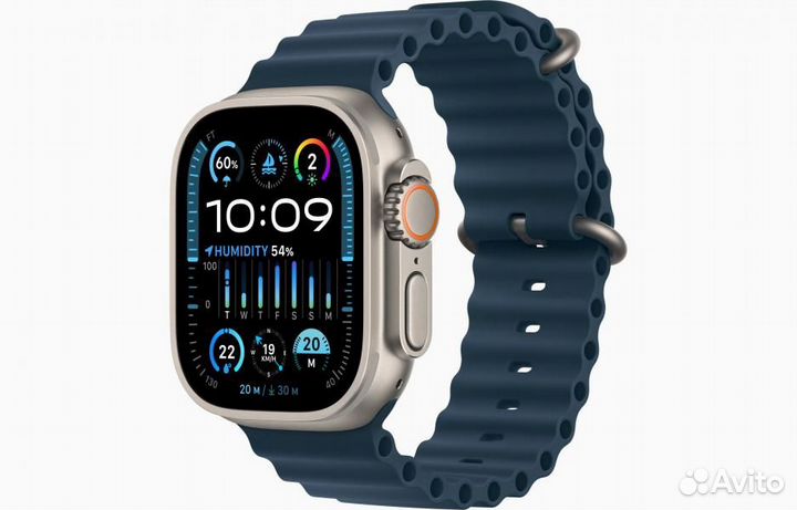 Apple Watch Ultra 2 49 мм Titanium Case, титановый
