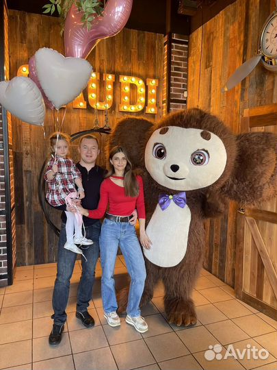 Крокодил Гена и Чебурашка на поздравление аниматор