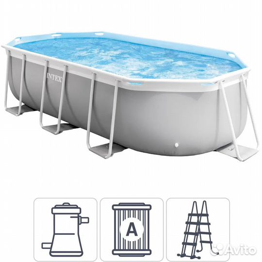 Каркасный бассейн бу 4.00 * 2.00* 1.00 m