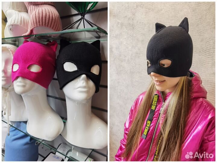 Шапка кошка для девочек new