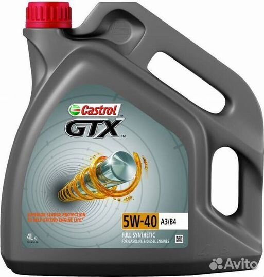 Моторное масло Castrol GTX 5W-40 синтетическое 4 л