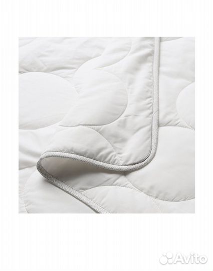 Одеяло икеа lenast ленаст 110x125 см белый/серый