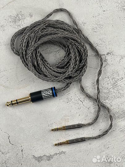 Кабель TRS 6,3 Jack to 2x TRS 3,5 Male