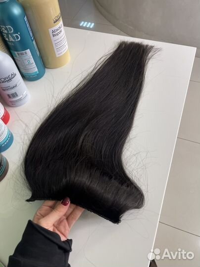 Волосы на трессе славянка 63см