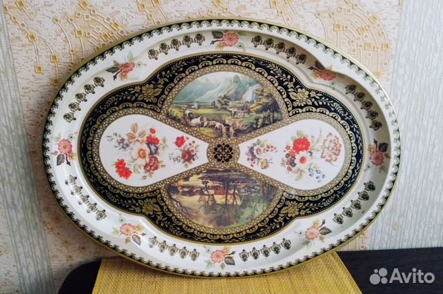 Металлический поднос СССР