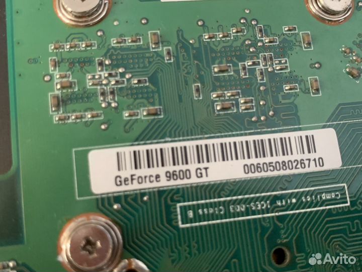 Видеокарта Nvidia Geforce 9600gt 512мб на запчасти