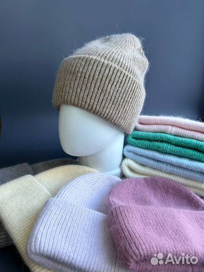 Шапка вязаная женская