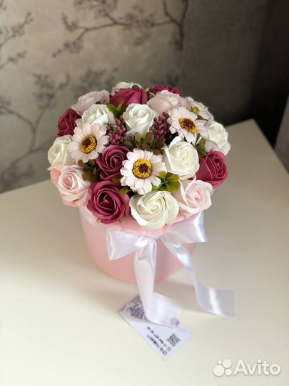 Букет из мыльных цветов