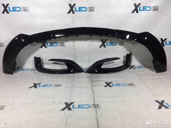 Сплиттер губа W222 Brabus AMG дорест глянец