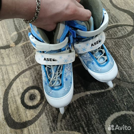 Коньки детские раздвижные 30 33 девочке