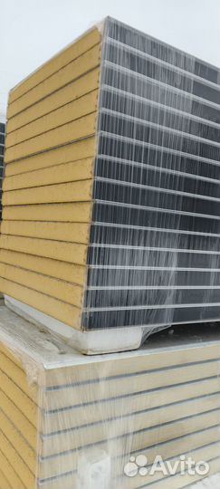 Сэндвич-панели PIR 60 стеновые RAL5015