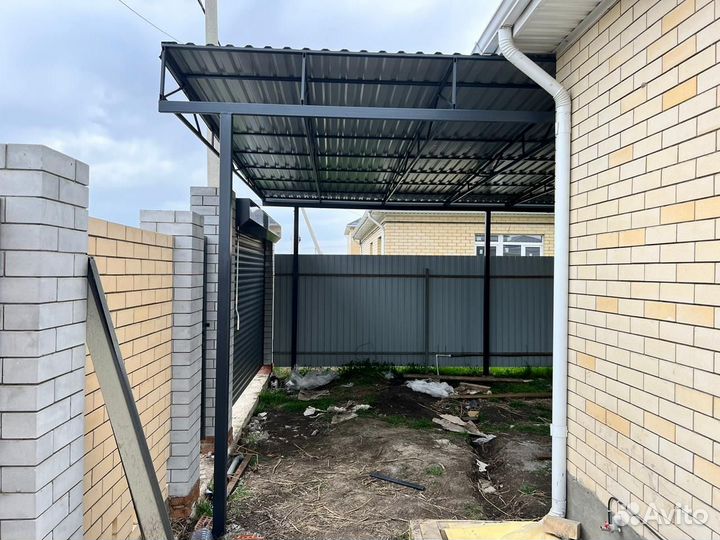 Изготовление и монтаж навесов из металла и дерева