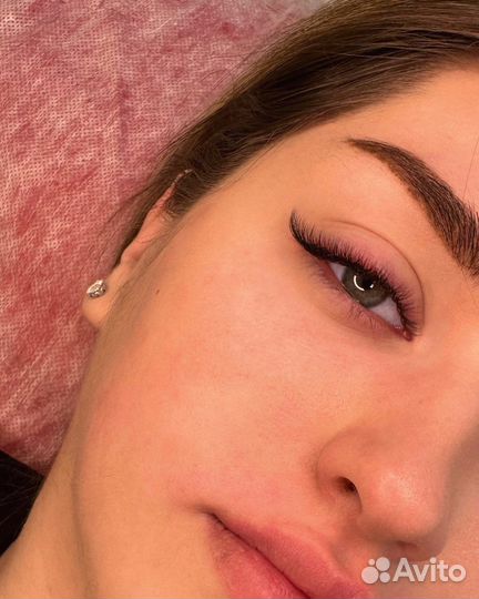 Наращивание ресниц ламинирование