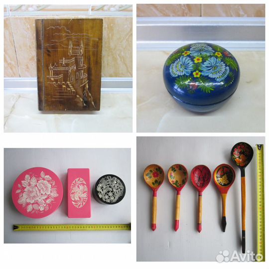 Ложки дерево,шкатулки дерево и пластмасса (СССР)