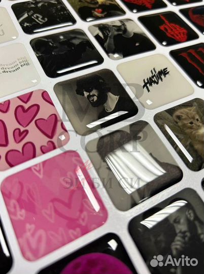 3D стикеры оптом с твоим дизайном