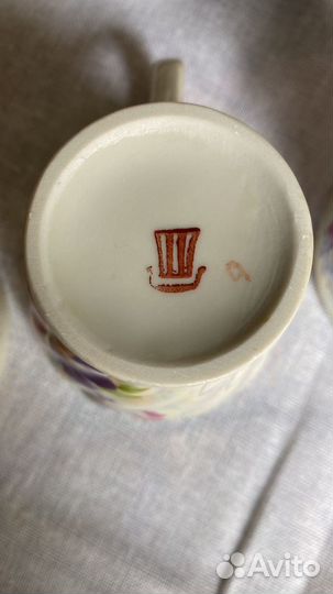 Кофейный сервиз, конфетница, пасхальное яйцо