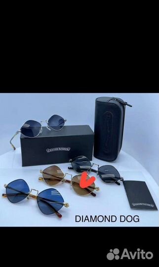 Солнцезащитные очки Chrome Hearts Diamond Dog