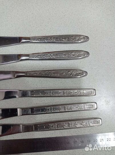 Ножи столовые СССР нержавейка6 шт в наличии