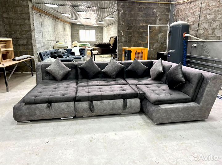 П образный диван