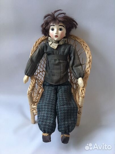 Кукла винтажная немецкая ручной работы