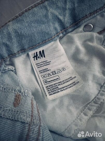 Джинсы mom H&M