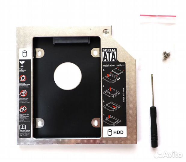 Optibay для SSD и HDD в привод ноутбука. Гарантия